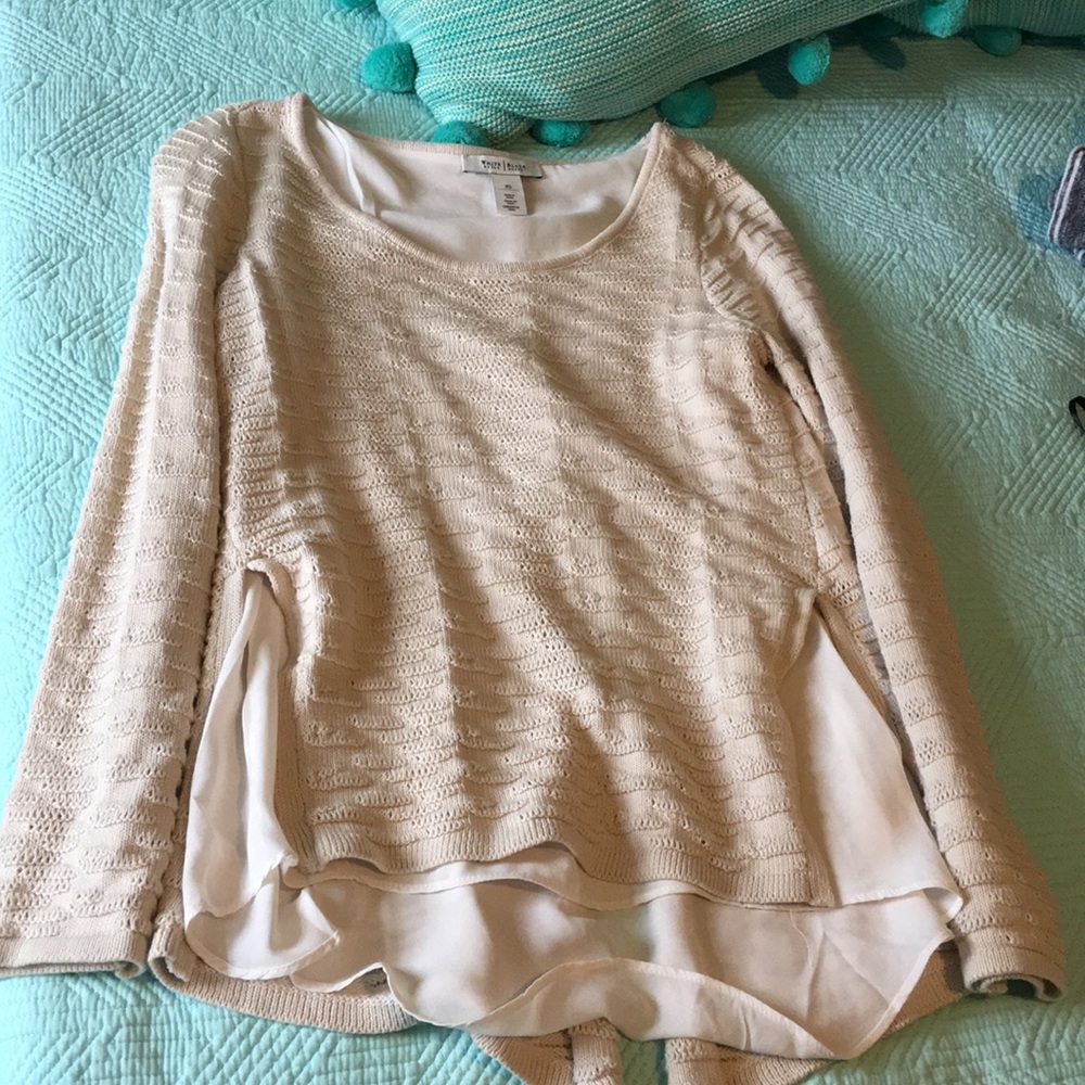 Cream sweater!